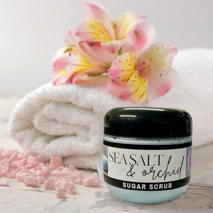 Doodlations Sugar Scrub | Sea Salt & Orchid | 4 oz