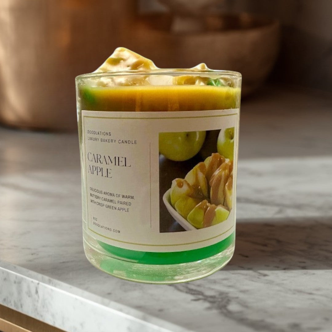 Vela de caramelo de manzana