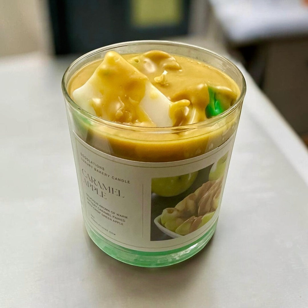 Vela de caramelo de manzana