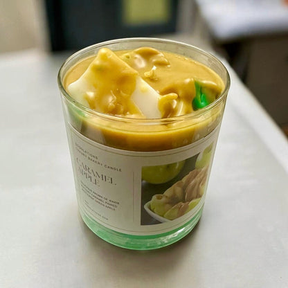 Vela de caramelo de manzana