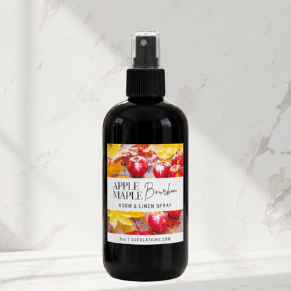Spray para habitación y lino Bourbon con manzanas y arce