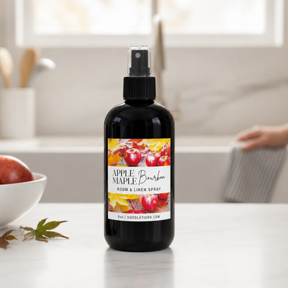 Spray para habitación y lino Bourbon con manzanas y arce