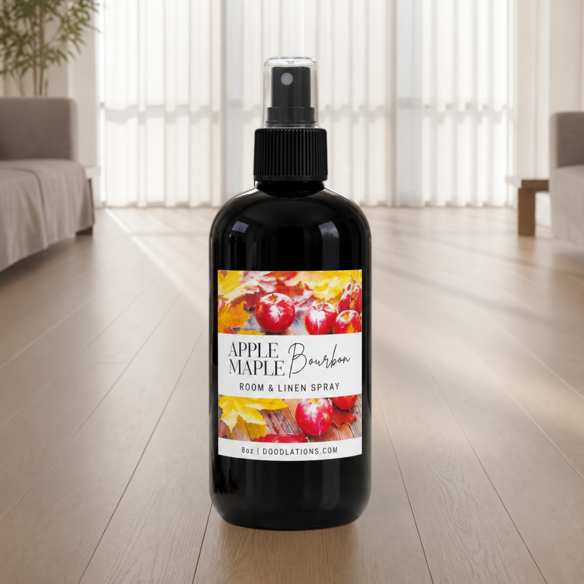 Spray para habitación y lino Bourbon con manzanas y arce