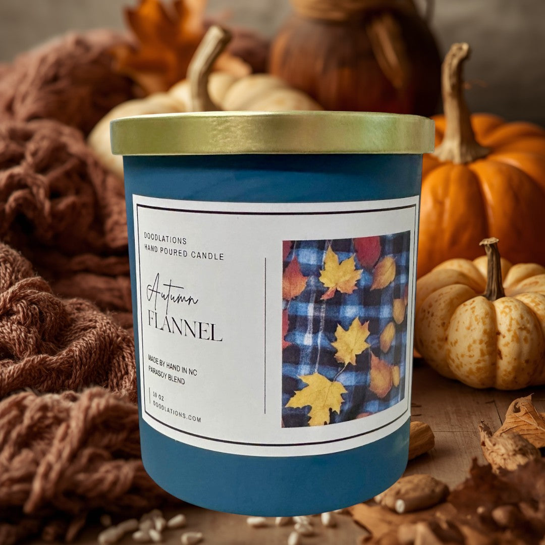Vela boutique de franela de otoño