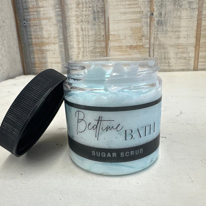 Exfoliante de azúcar para el baño antes de dormir
