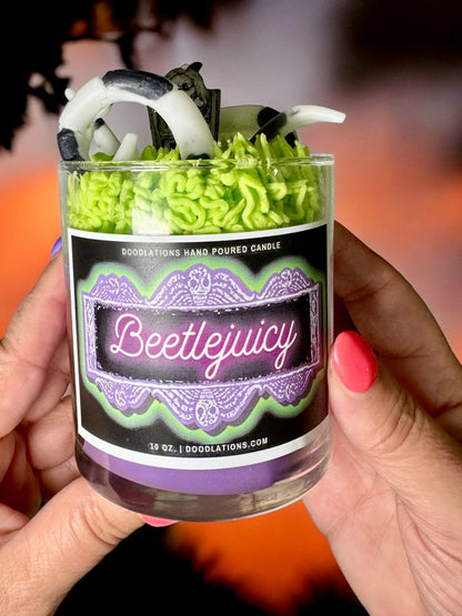 Doodlations Luxury Candle | Beetlejuicy