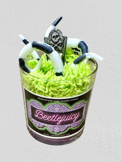Doodlations Luxury Candle | Beetlejuicy