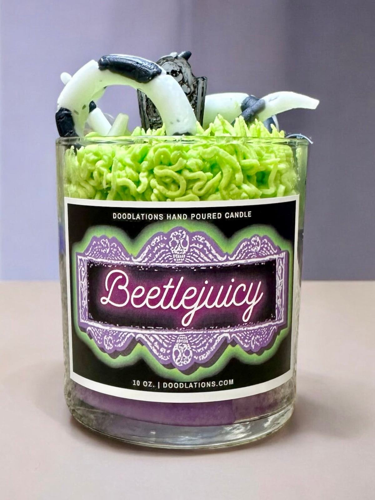 Doodlations Luxury Candle | Beetlejuicy