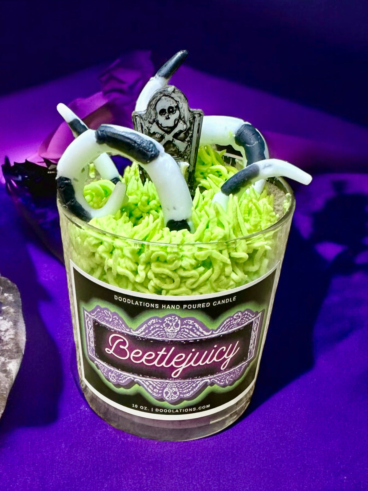 Doodlations Luxury Candle | Beetlejuicy