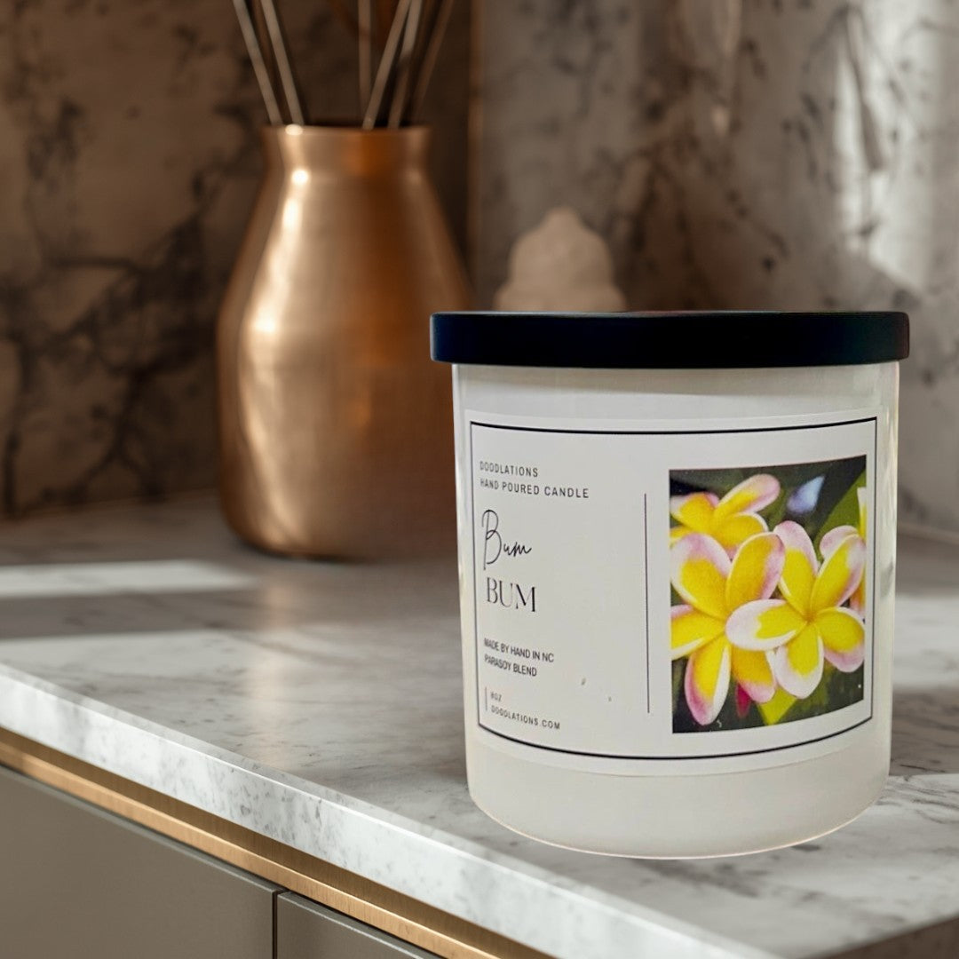 Doodlations Boutique Candle | Bum Bum