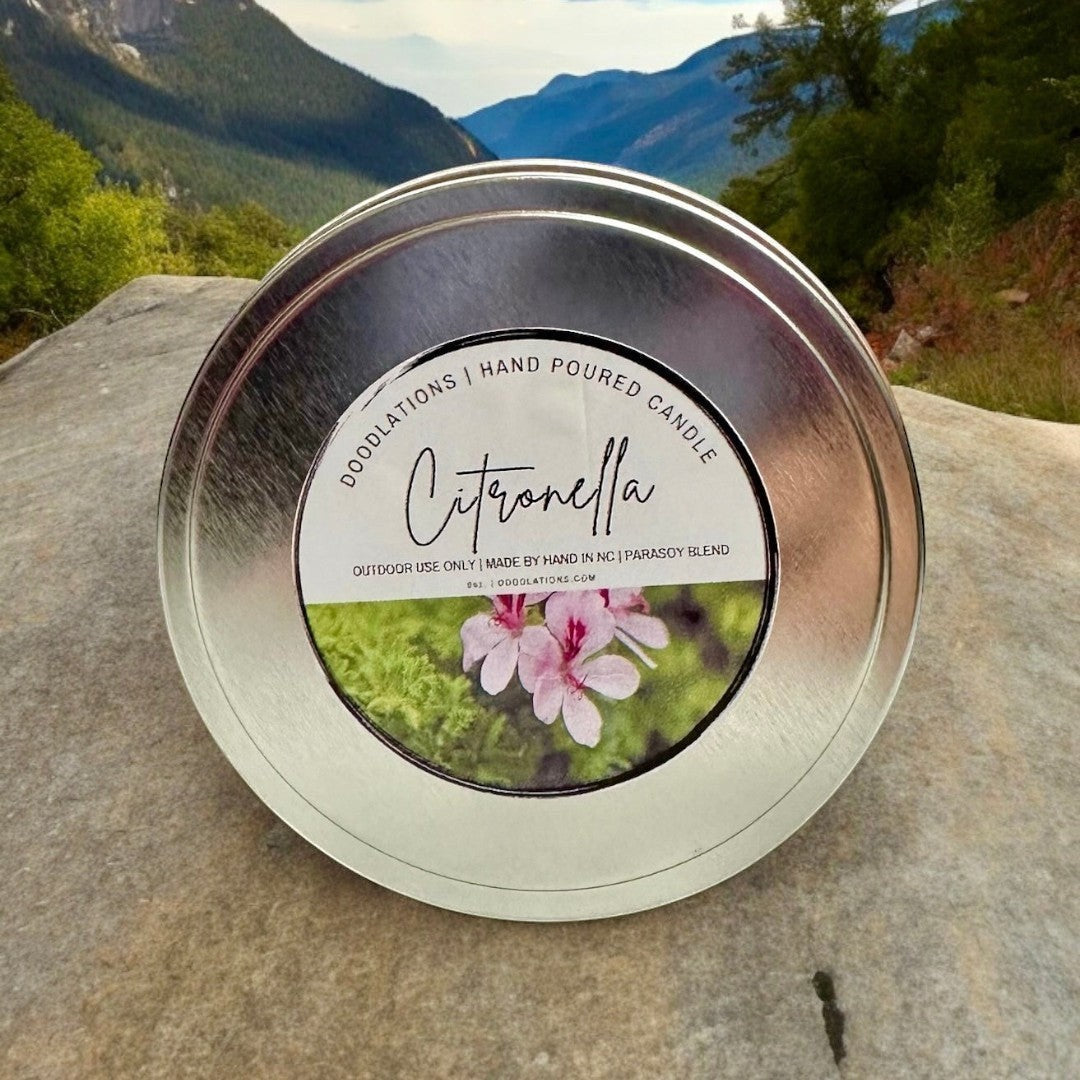 Doodlations Boutique Candle | Citronella