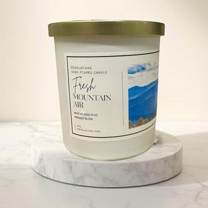Doodlations Boutique Candle | Fresh Mountain Air
