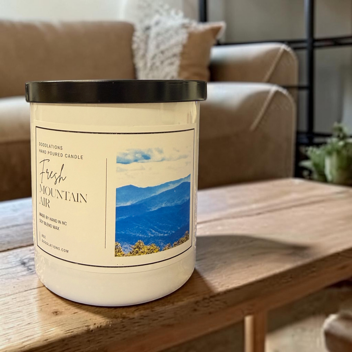 Doodlations Boutique Candle | Fresh Mountain Air