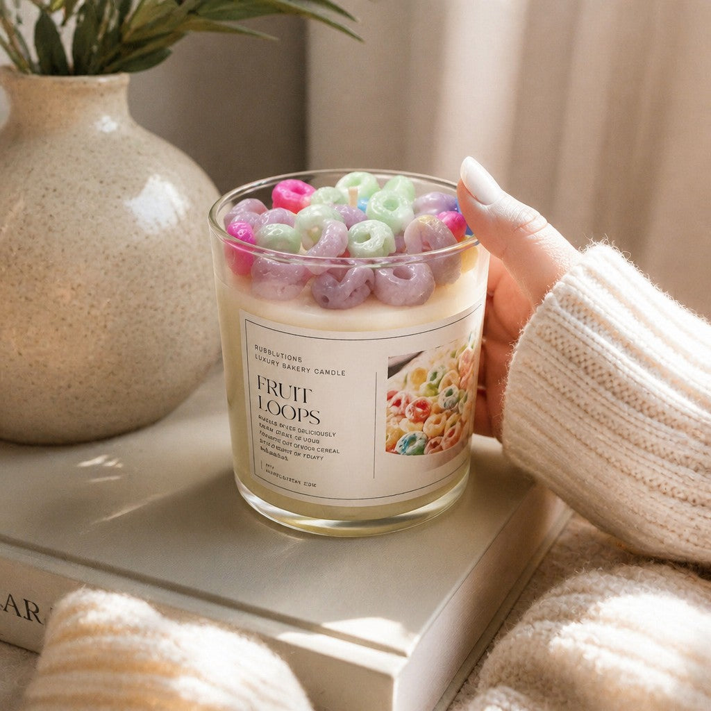 Doodlations Boutique Candle | Fruit Loop