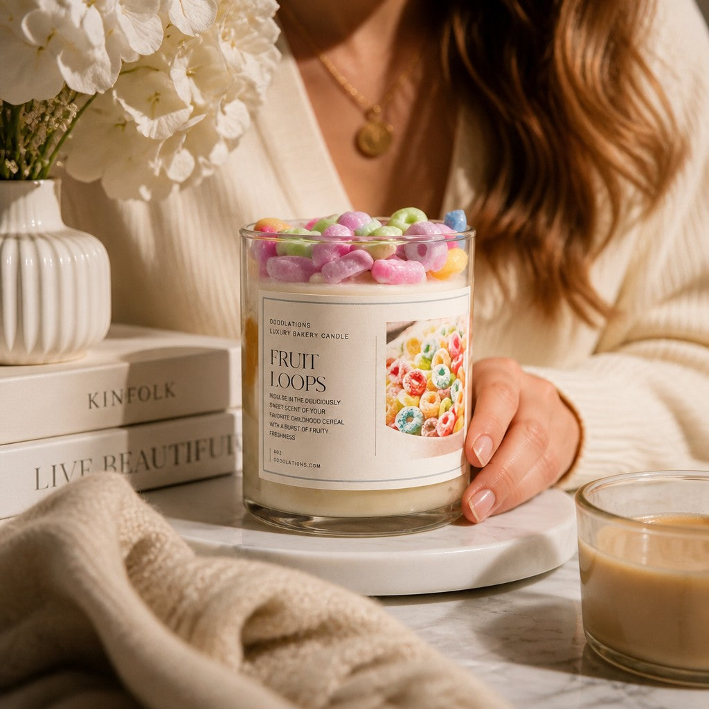 Doodlations Boutique Candle | Fruit Loop
