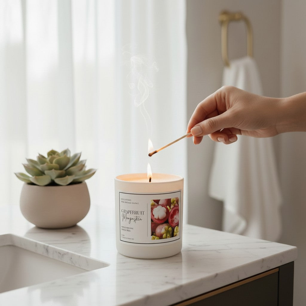 Doodlations Boutique Candle | Grapefruit & Mangosteen