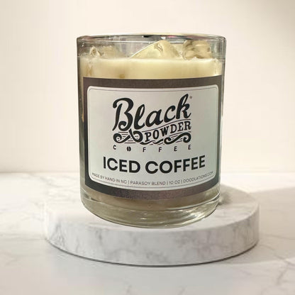 Doodlations Boutique Candle | Black Powder Iced Coffee
