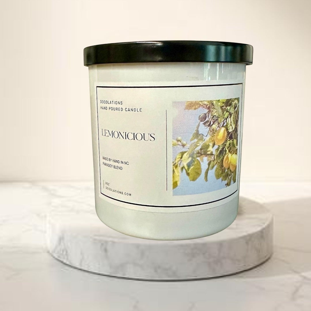 Doodlations Boutique Candle | Lemonicious