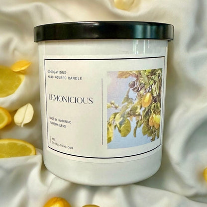 Doodlations Boutique Candle | Lemonicious