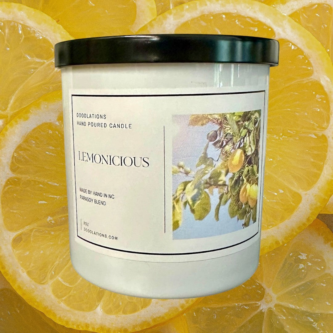 Doodlations Boutique Candle | Lemonicious