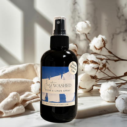 Spray para ropa de cama y habitaciones recién lavadas