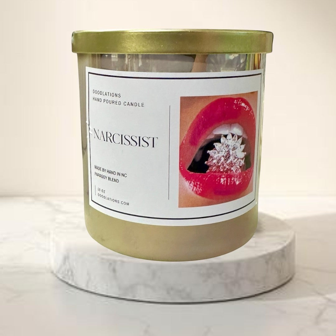Doodlations Boutique Candle | Narcissist