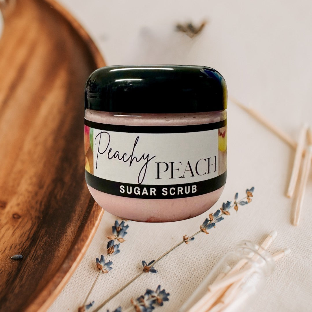 Doodlations Sugar Scrub | Peachy Peach | 4 oz
