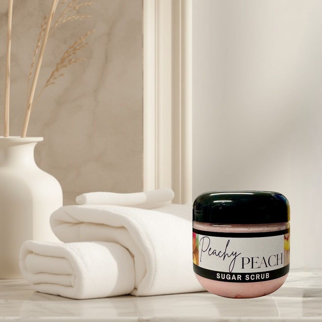 Doodlations Sugar Scrub | Peachy Peach | 4 oz