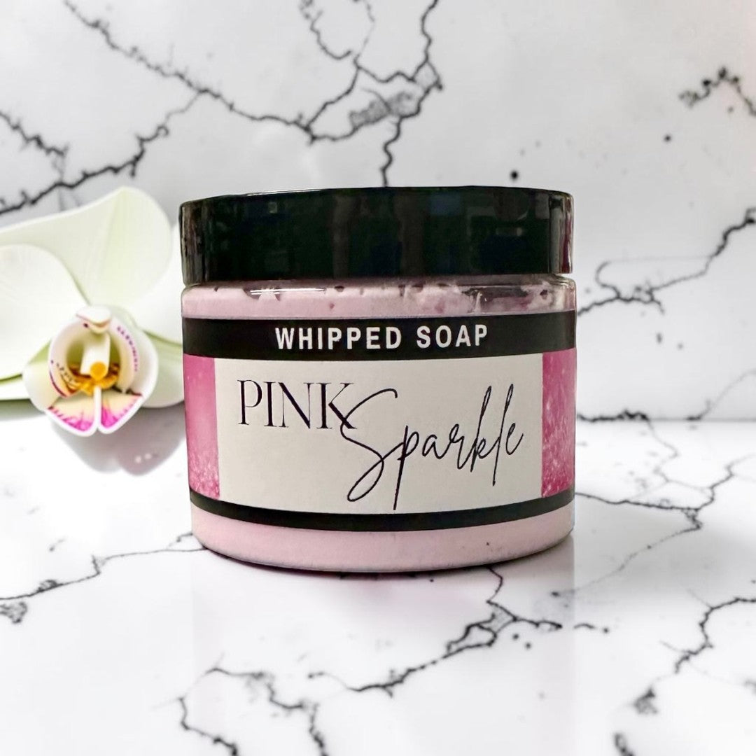 Doodlations Whipped Soap | Pink Sparkle | 4 oz