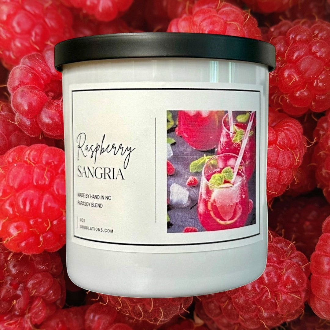 Doodlations Boutique Candle | Raspberry Sangria