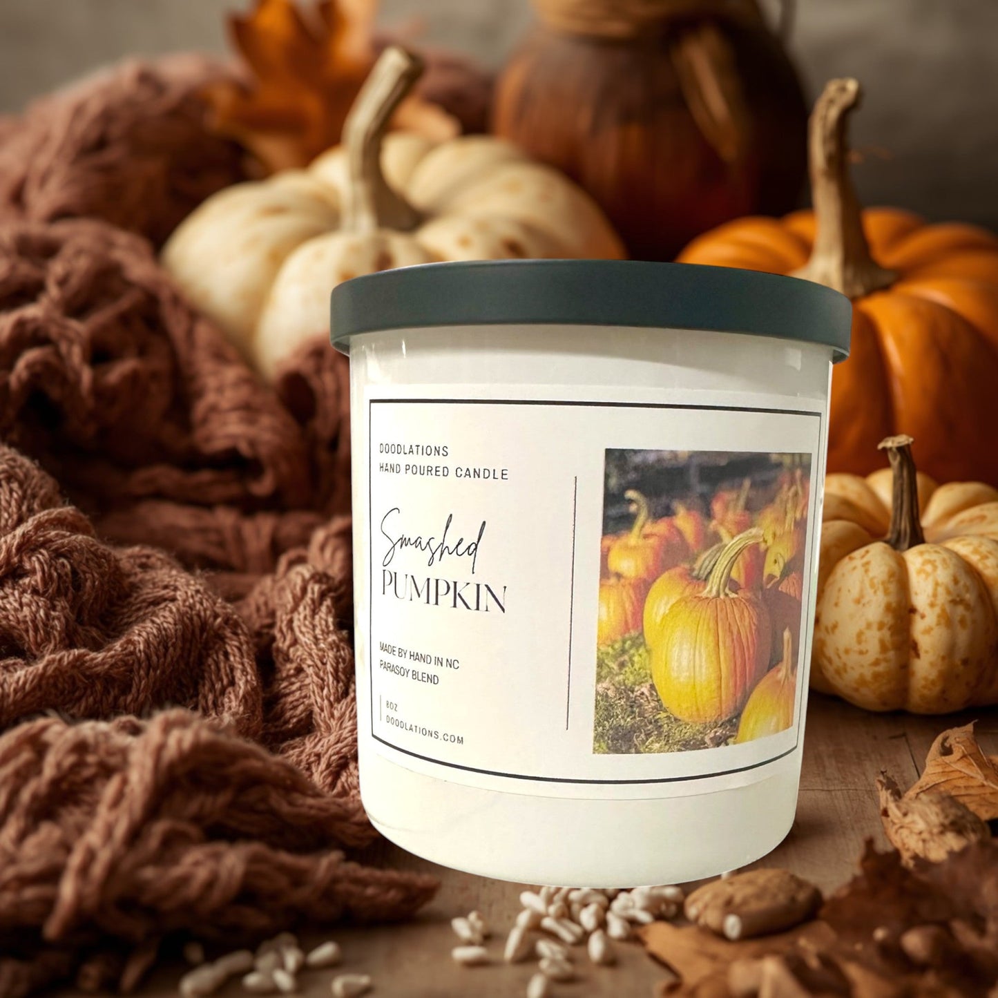 Doodlations Boutique Candle | Smashed Pumpkin