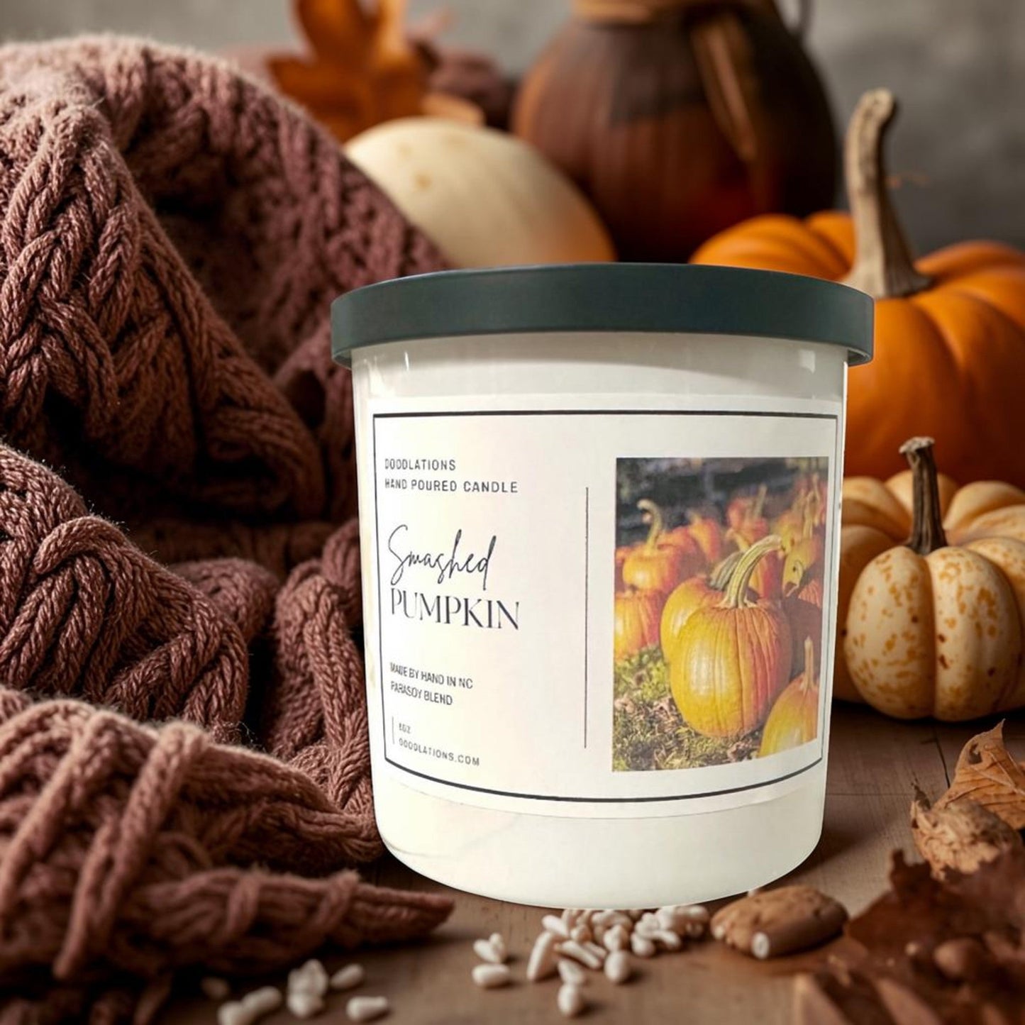 Doodlations Boutique Candle | Smashed Pumpkin