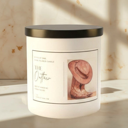Doodlations Boutique Candle | The Outlaw