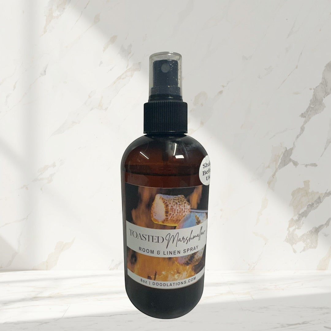 Aerosol para habitación y ropa de cama con malvavisco tostado