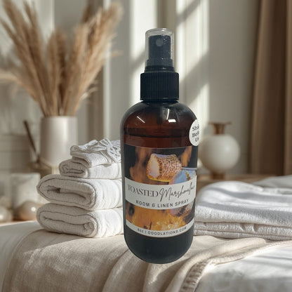Aerosol para habitación y ropa de cama con malvavisco tostado