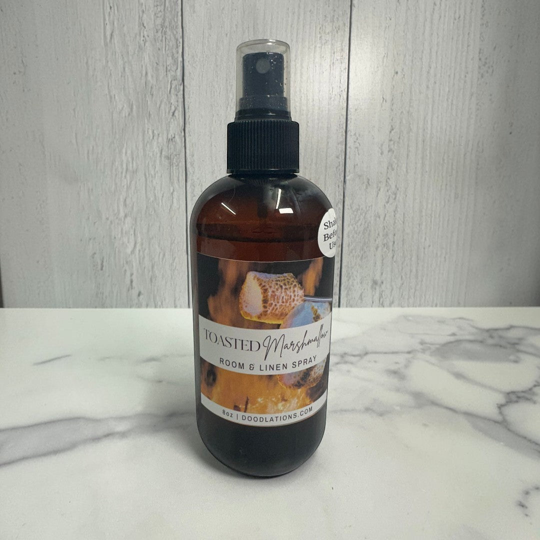 Aerosol para habitación y ropa de cama con malvavisco tostado