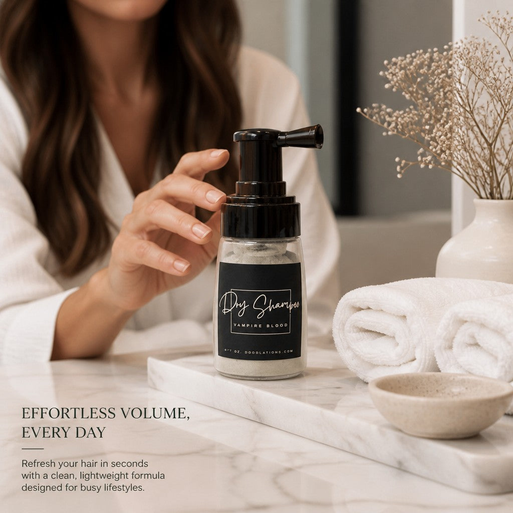 Best Dry Powder Shampoo by Doodlations | Vampire Blood