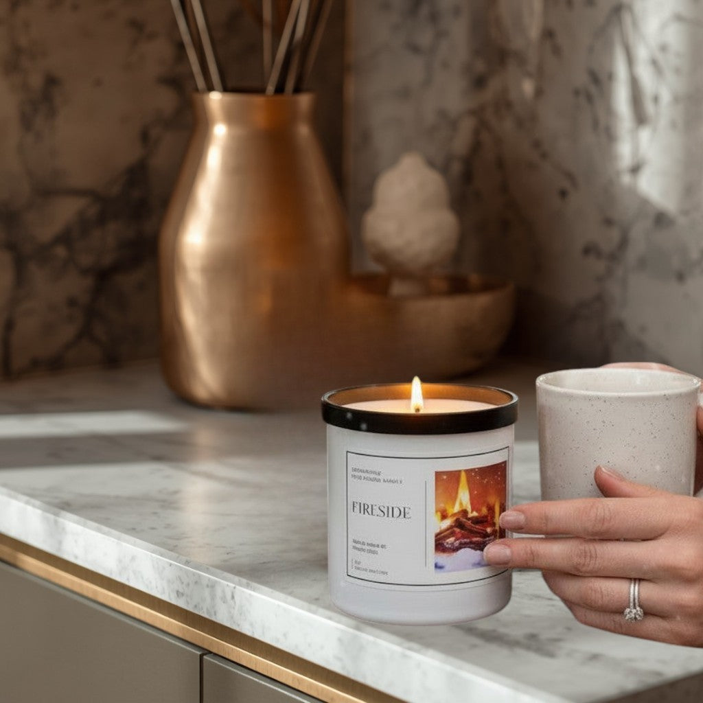 Doodlations Boutique Candle | Fireside