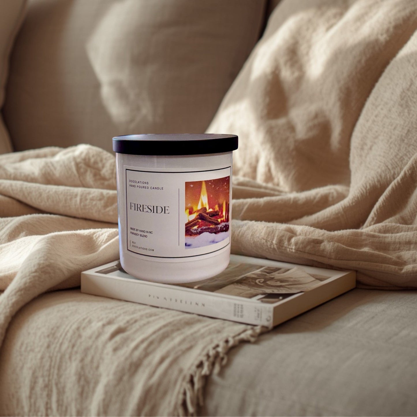 Doodlations Boutique Candle | Fireside
