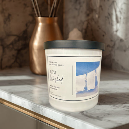 Doodlations Boutique Candle | Just Washed