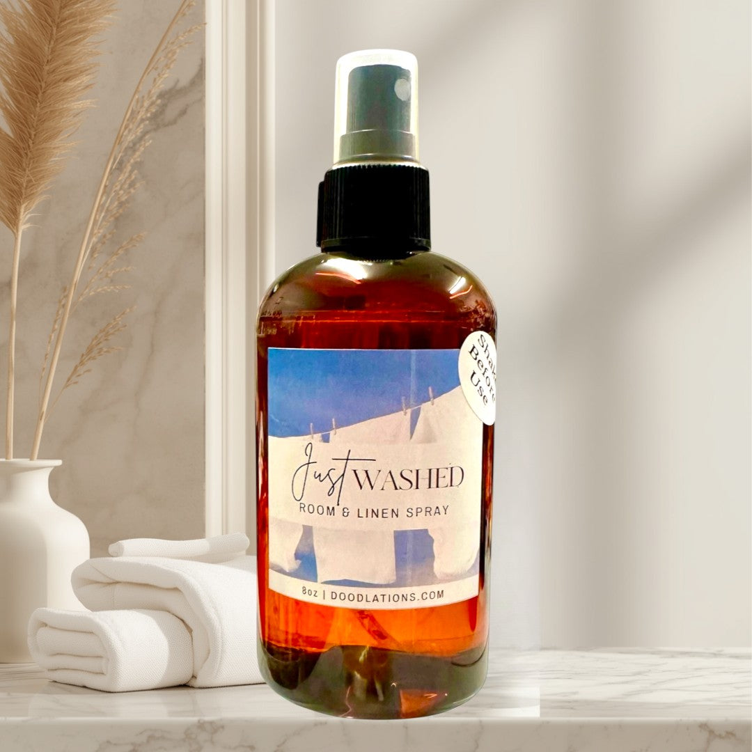 Spray para ropa de cama y habitaciones recién lavadas