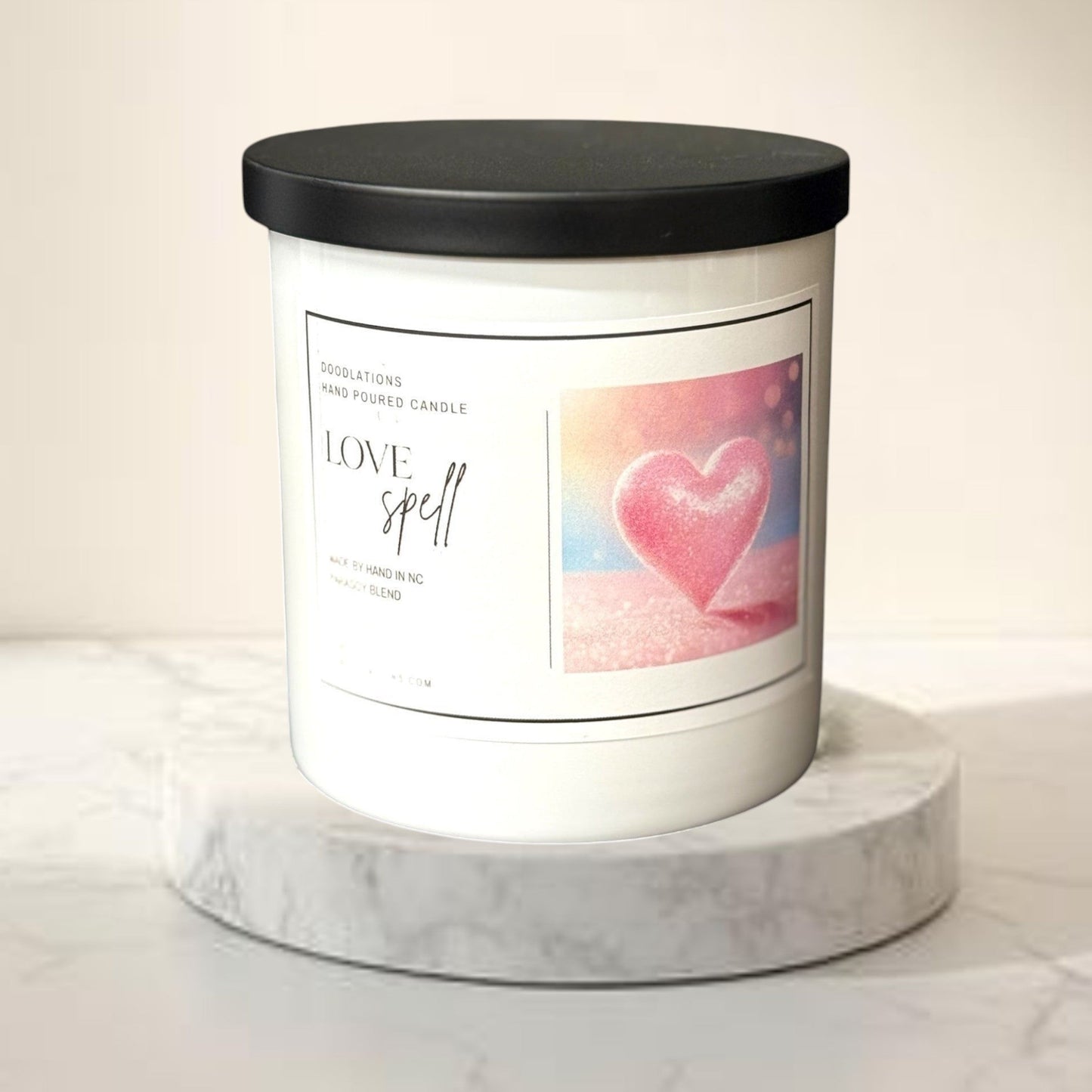 Doodlations Boutique Candle | Love Spell