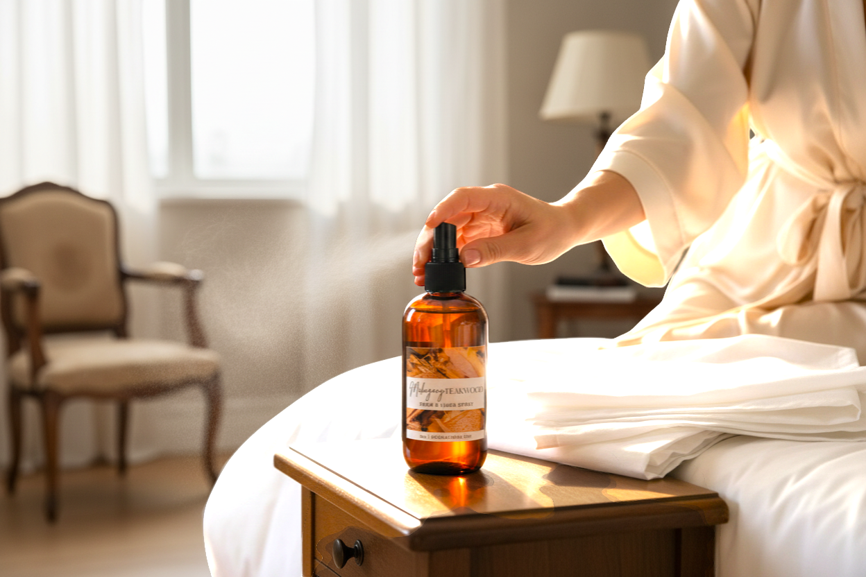 Mahogany Teakwood Room & Linen Spray