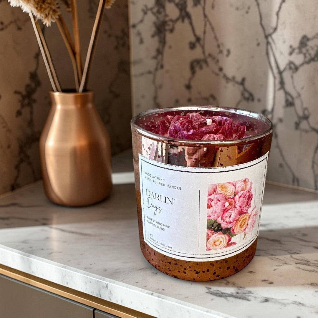 Doodlations Boutique Candle | Darlin' Days Floral