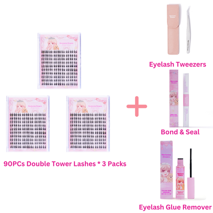 90PCs Double Tower Lashes