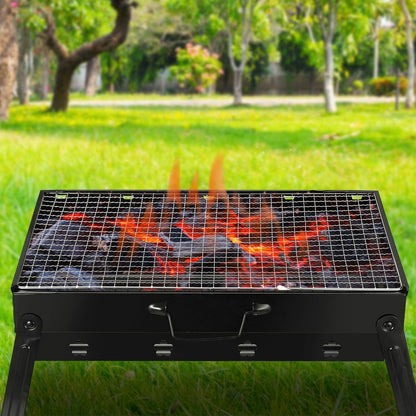 Portable Charcoal BBQ Grill – Lightweight Folding Smoker for Outdoors
