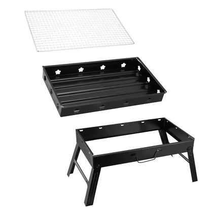 Portable Charcoal BBQ Grill – Lightweight Folding Smoker for Outdoors