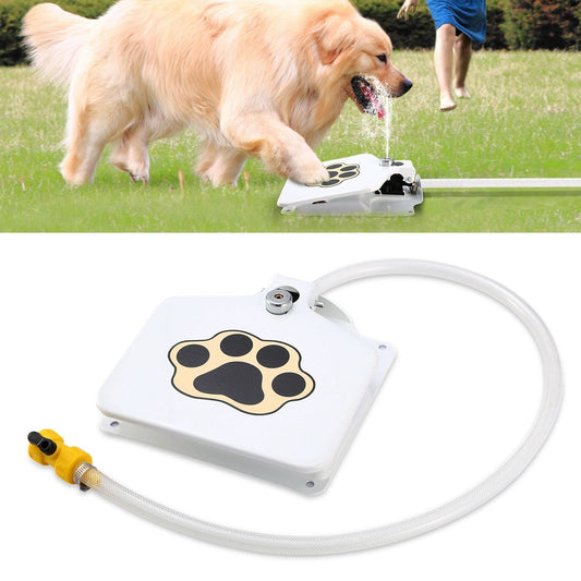 Outdoor Dog Water Fountain Step-On Activated Pet Water Dispenser