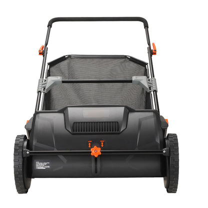 Heavy Duty 21" Push Lawn Sweeper for Leaves & Grass