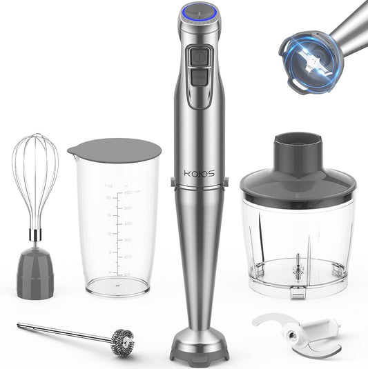 KOIOS 1100W Hand Blender Set – 5-in-1 Immersion Mixer